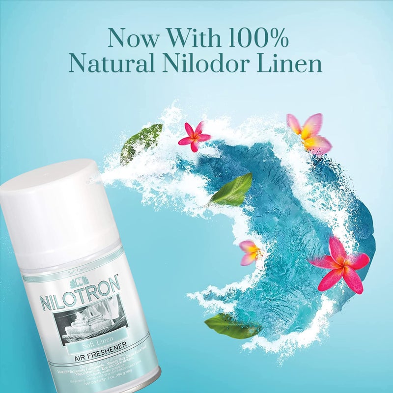 Nilodor Soft Linen Nilotron 7 oz. Metered Aerosol Refill, (05426) - Image 5
